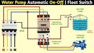 Float switch wiring | contactor connection | water tank level controller