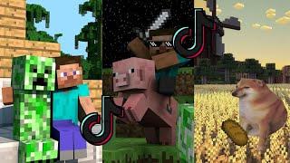 Minecraft collection of funny Tik Tok clips تجميع مقاطع تيك توك مضحكة ماين كرافت#minecraft