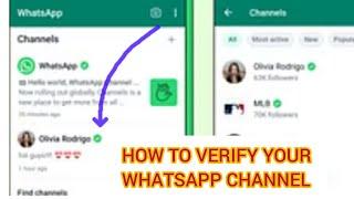 ALL YOU NEED TO KNOW ABOUT WHATSAPP CHANNEL VERIFICATION!! How to?