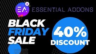 Essential Addons for Elementor Discount  WPDeveloper Black Friday Sale 2023