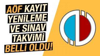 AÖF 2020 - 2021 Kayıt Yenileme Tarihleri Belli Oldu! Anadolu Üniversitesi Sınav Takvimini Açıkladı