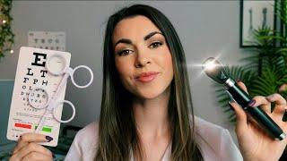 ASMR Eye Exam, Vision Test & Glasses fitting (Light triggers & Measuring You)