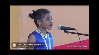 PESPARAWI XIII Mimika - Papua 2021 | Solo Anak Usia 7-9 Tahun (Biak)