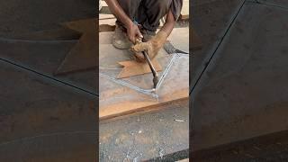 Amazing metal cutting with gas cutter machine #shorts #welding