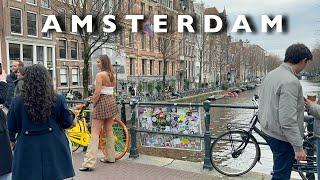 Amsterdam Central Romantic March Walk | March 2024 Walking Tour️