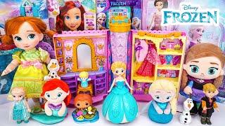 Disney Frozen Toys Collection Unboxing ASMR | Review Princess Elsa Makeup Playset, Dress Up Toys