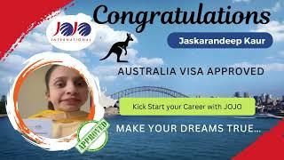 The Journey to Australia: Jaskarandeep Kaur's Visa Success Story