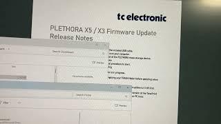 How to update the firmware on the TC Electronic Plethora X3/X5