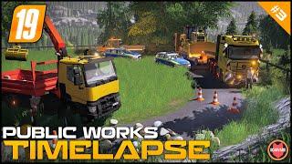  Removing Rocks Fallen On The Road Using Renault Grabber - Public Works ⭐ FS19 Walchen TP