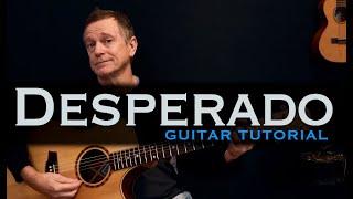 Desperado The Eagles guitar lesson tutorial