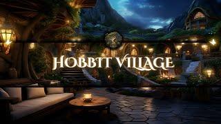 Hobbit Village Night Ambiance - Nature Sound and Campfire for Sleep 