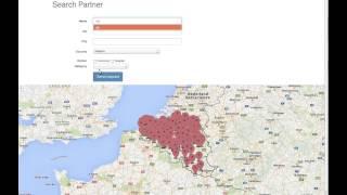 Odoo 8 - Search Partner's and display of google map