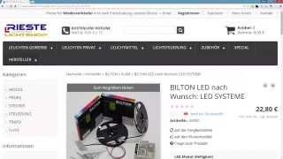 RIESTE BILTON Auswahl LED Modul profil