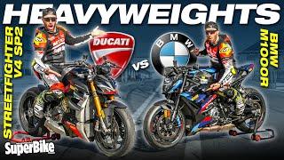 THE MATCH OF THE CENTURY  - Ducati Streetfighter V4 SP2 vs BMW M1000R: track comparison at Estoril