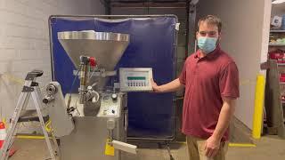 Vemag 500 vacuum stuffer with dripless valve demonstration