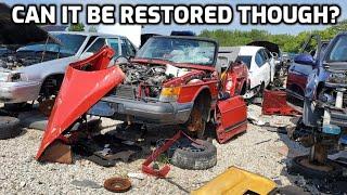 This GOLDMINE Junkyard had SAABs & Volvo's!