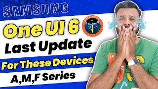 Samsung One Ui 6 Android 14 Is Last OS Update For These Samsung Smatphones | A,M,F Series