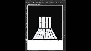 Perspective Text Effect in Photoshop - Photoshop Manipulation Tutorial #shorts #photoshop