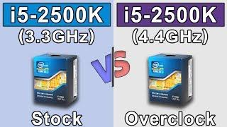 i5 2500K (stock) vs i5 2500K (overclock) | New Games Benchmarks