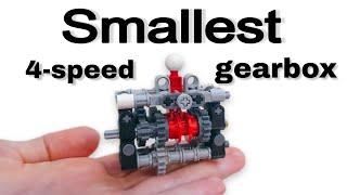 Smallest 4-speed Lego Technic Gearbox