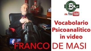 Franco De Masi VOCABOLARIO PSICOANALITICO: Psicoanalisi