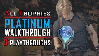 RE4 Remake - All Trophies in 14:19:11 ONLY 3 Playthroughs - Full Trophy Guide with Commentary