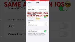 MIRROR YOUR FRONT CAMERA TO PREVENT WEIRD PICTURES #ios