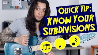 DO YOU KNOW YOUR SUBDIVISIONS? - Pete & Vinnie 3-Minute Guitar Tips