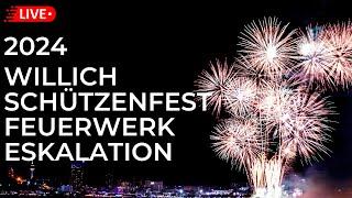 Willich Schützenfest Feuerwerk 2024 inkl  Eskalation