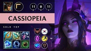 Cassiopeia Top vs Gragas: Perfect KDA, Legendary - KR Grandmaster Patch 14.17