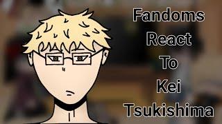 Fandoms React To Kei Tsukishima | / | Part 2/5 | Haikyu!! | Slight TsukiHina | Read Description