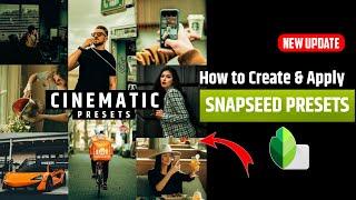 How to use presets in snapseed | cinematic effect | snapseed photo editing