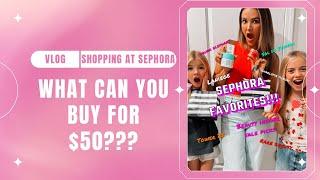 SEPHORA FAVORITES shopping vlog w/ Nisha, Britain and Baylaa!!!!  #sephorahaul #shoppingvlog