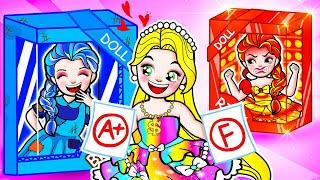 [paper dolls] Fire vs Ice Elsa Frozen and Good Friend Rapunzel | Rapunzel Family 놀이 종이