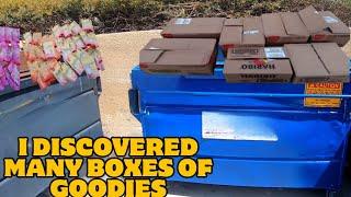 DUMPSTER DIVING TREASURE HUNT: I FOUND A LOT OF  BOXES FULL OF GOODIES!