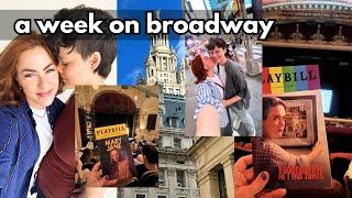 *realistic* week in NYC working on broadway