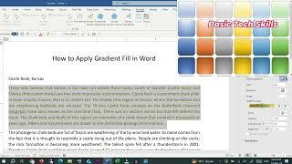 How to Apply Gradient Fill in Word? How to use gradient fill in MS Word?