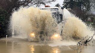 Full Send Fail!! || UK Flooding || Vehicles vs Floods compilation || #135