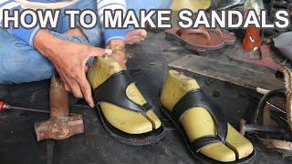 Amazing skill fast worker - How to make beautiful sandal shoes with simple tools - DIY Sandals