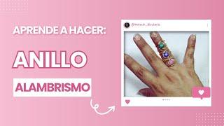 Anillo FÁCIL!!! ... aprende a hacer un anillo en alambrismo... Anillo Diy...