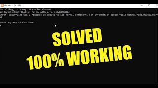 FIX WSL2 Error: WSLRegisterDistribution failed with error 0x800701bc in Windows 11