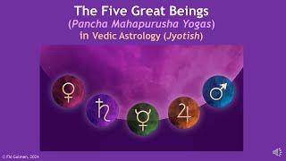 The Five Great Beings (Pancha Mahapurusha Yoga) in Vedic Astrology (Jyotish)