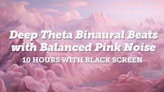 Melt Away Anxiety. Deep 4Hz Theta Binaural Beats with Balanced Pink Noise.  Recommended.