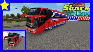 Share!!!  livery bussid ADIBUZz || bus simulator Indonesia