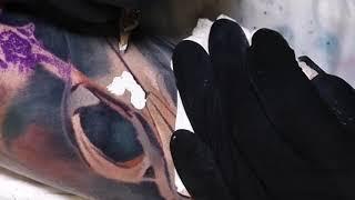 TATTOO TIME-LAPSE || Colour Animal Skull