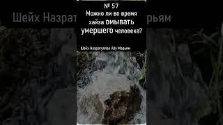 № 57 Можно ли во время хайза омывать умершего человека?