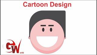 Cartoon Face Design in coreldraw | Coreldraw Tutorial With Design Craft Pulse