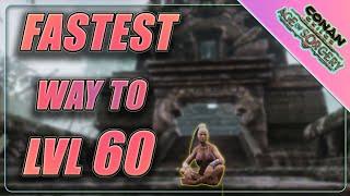 (OUTDATED)Best Way To Level Up To 60 | Conan Exiles Power Leveling Guide | Age of Sorcery 2023