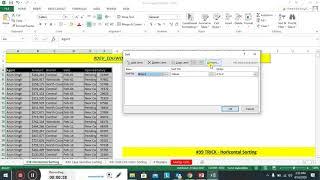 #39 Excel Trick, Basic Excel,Advance Excel,excel beginner,Horizontal Sorting in Excel