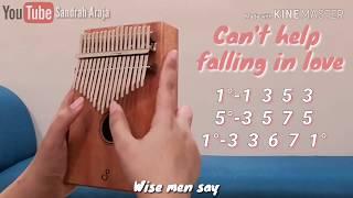 Can't help falling in love | KALIMBA COVER WITH NUMBERED NOTATION TABS & LYRICS